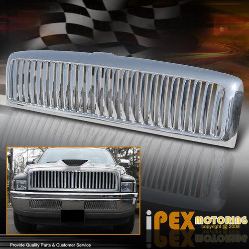 1994-2001 dodge ram 1500/2500/3500 chrome billet vertical style grill grille