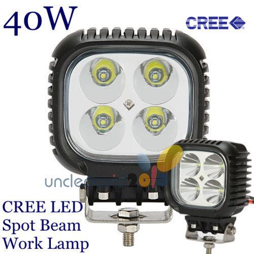 40w high power cree led work light pencil beam offroad lamp atv truck jeep suv