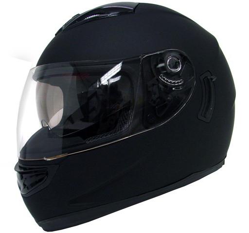 Dual visor sun shield full face motorcycle street helmet matte black ~xl/xlarge