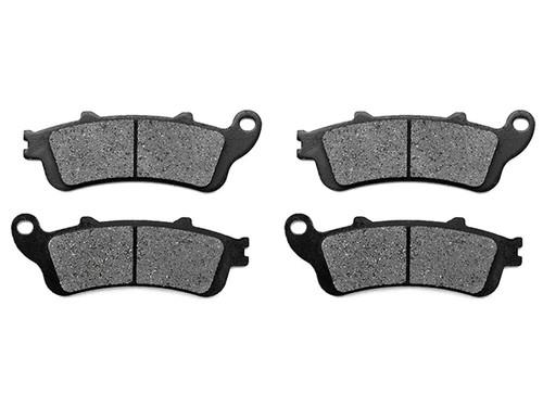 Front carbon kevlar organic brake pads for 1996-2002 honda st 1100 a abs model