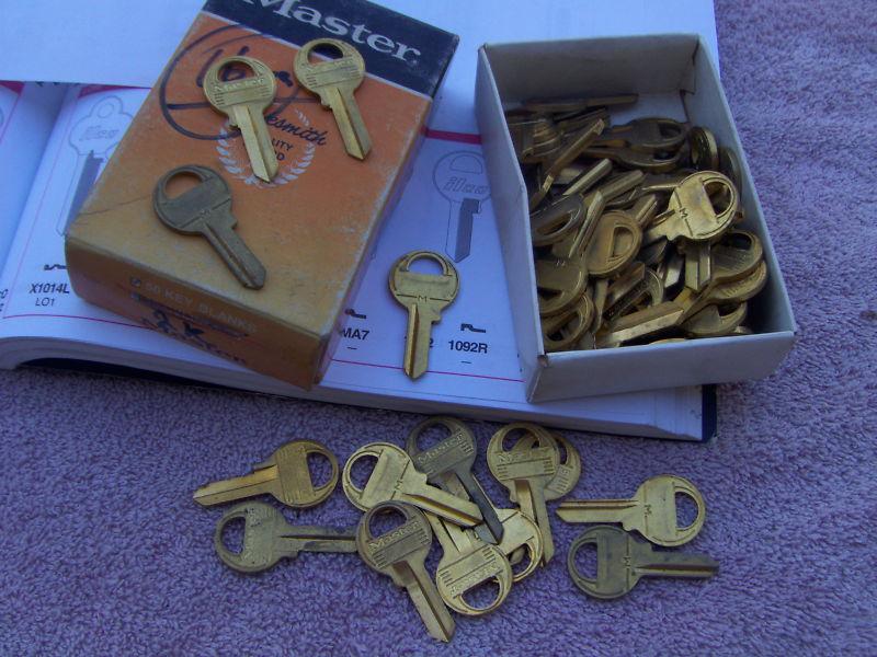  10 pc  m1(rev)  key blanks / for master padlock    1092r  key blanks / usa  