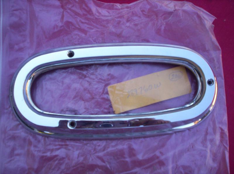 50 studebaker champion tail light bezel nos chrome