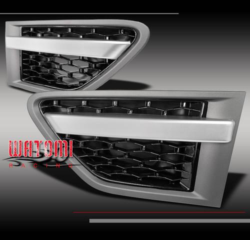 10 11 12 land rover range sport front side fender air vent grille grey/black new