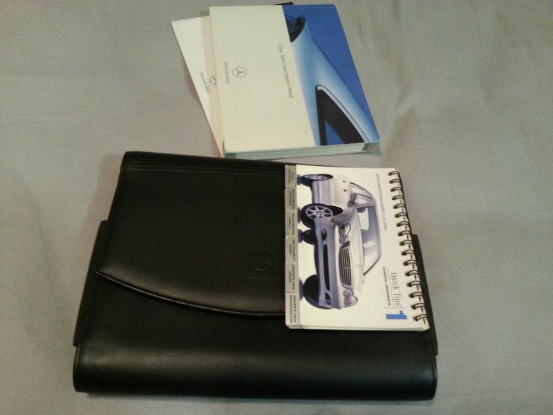 2003 mercedes benz c class sports coupe owners manual + case + extras