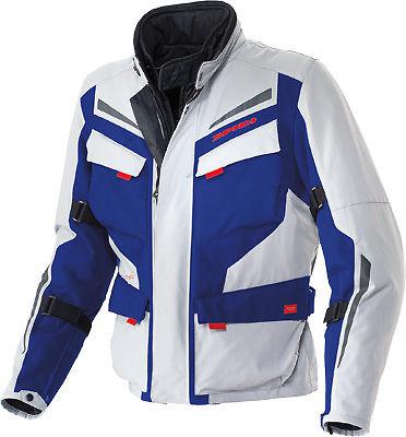 New spidi voyager 2 adult waterproof jacket, gray/blue, med/md