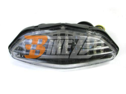 Fit suzuki dl 650 1000 03-08 clear led tail light w/ turn signal integrated