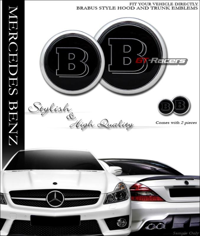 "b" style hood+trunk emblem badge 2p mercedes-benz r170/w170 r171 r129/w129 r230