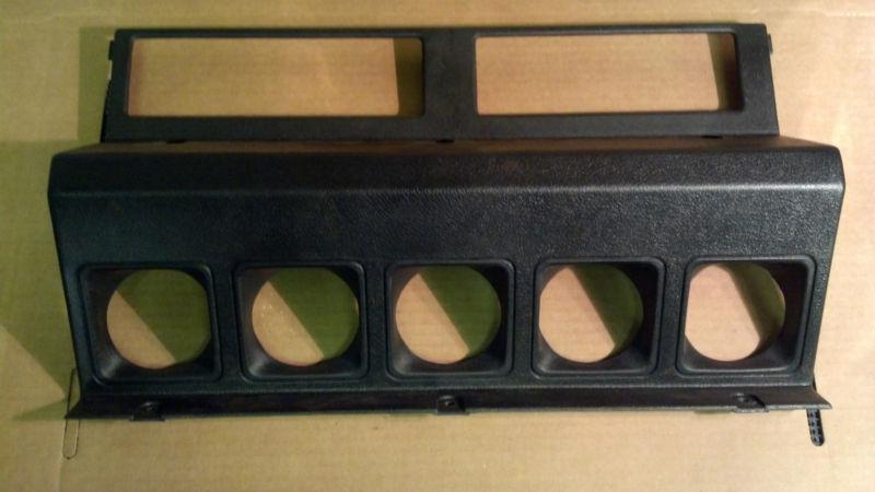 Jeep wrangler yj center dash gauge bezel - black