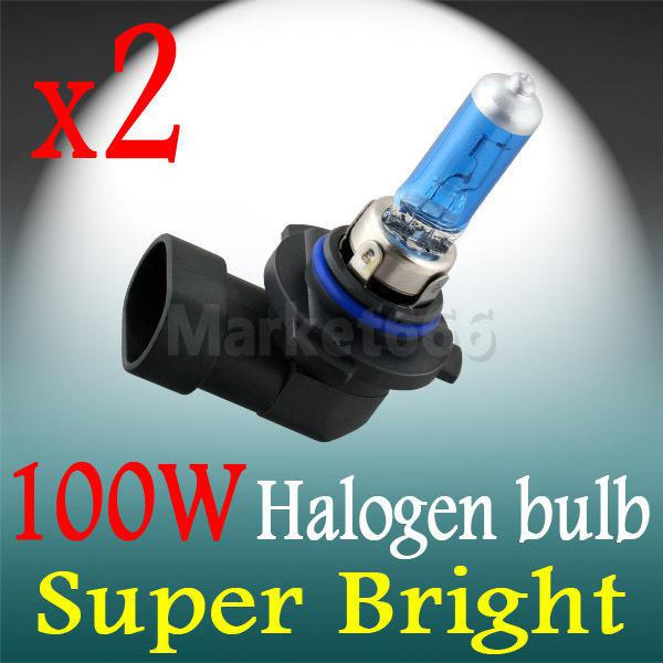 2x 9005 hb3 super bright white fog halogen bulb hight power 100w car head light