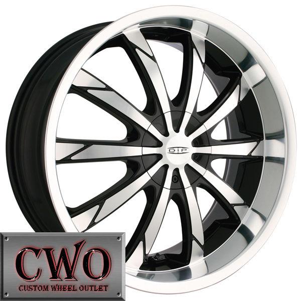 20 black dip slack wheels rims 5x110/5x115 5 lug g5 g6 cobalt grand prix am