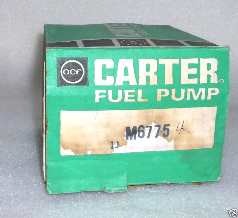 Vintage carter fuel pump m6775 dodge 440 1976 1977 new old stock