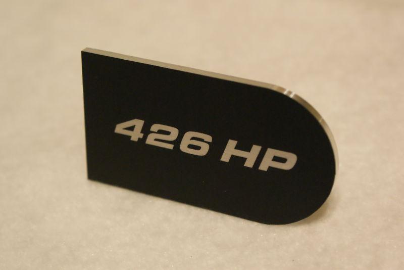 2010 2011 2012 2013 camaro ss dash badge plaque emblem (426 hp)