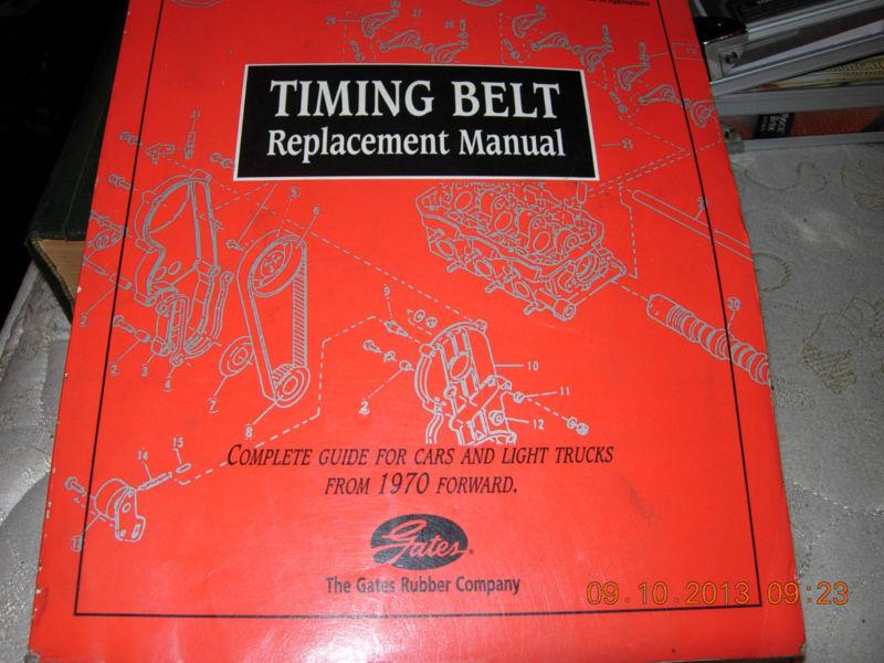 Timing belt replacement manual