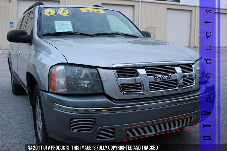 2003 - 2008 isuzu ascender bumper billet grille 1pc chrome 03 04 05 06 07 08