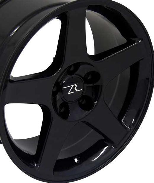 Black mustang ® 03 replica cobra style wheels 17x9 &17x10.5 fits svt, 17 inch