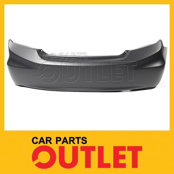 2012 12 honda civic sedan rear bumper cover ho1100272 primered for 1.3/1.8l 4cyl