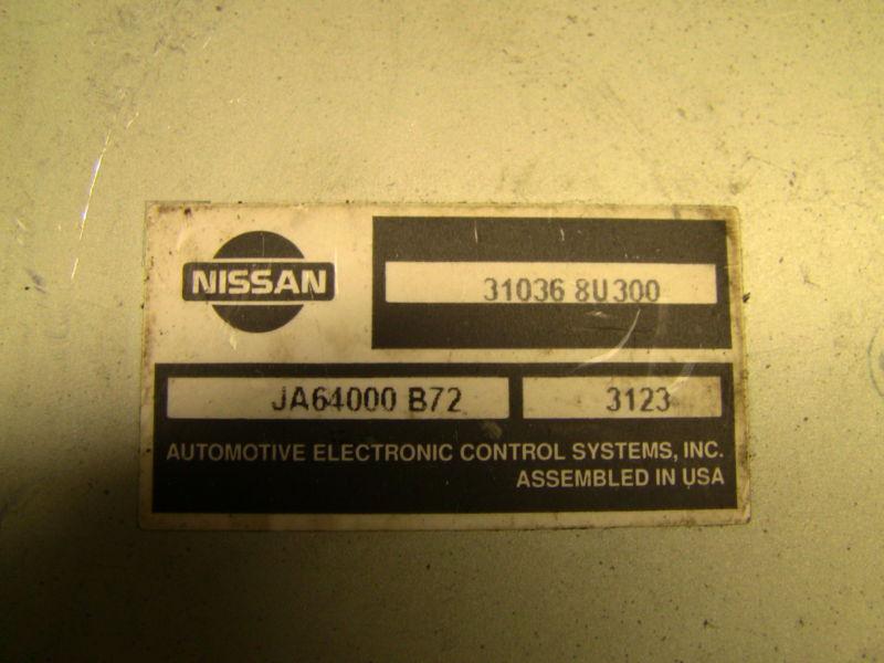 00 01 02 nissan sentra 1.8 tcu transmission control unit ja64000 b72 31036 8u300