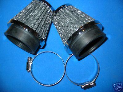 2x pod air filters 52mm cb400 kz400 gs400 sr500 xt500