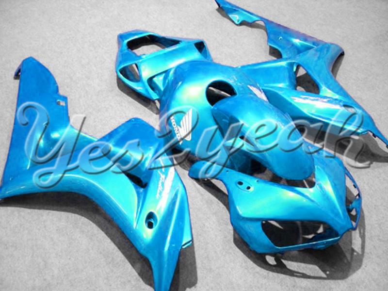 Injection molded fit fireblade cbr1000rr 06 07 light blue fairing zn063