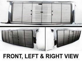 Chrome new grille assembly gm1200321 15628795 gmc jimmy 91 90 89 r1500 suburban