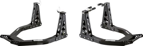 Black widow front+rear wheel lift sport bike motorcycle paddock stand bw-38-kit