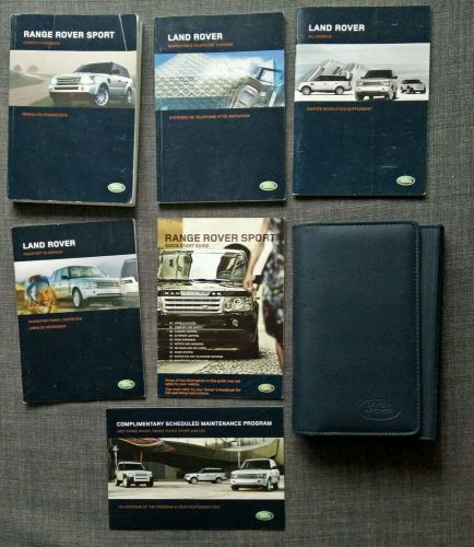 Range rover sport  07 2007 land rover owners owner&#039;s manual case &amp; navigati #117