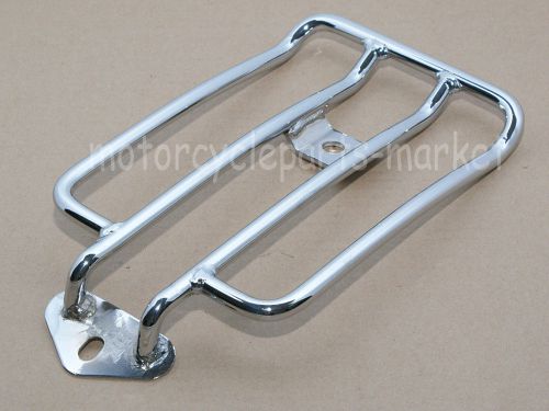 Chrome solo seat luggage rack for harley davidson sportster xl883 1200 2004-2015