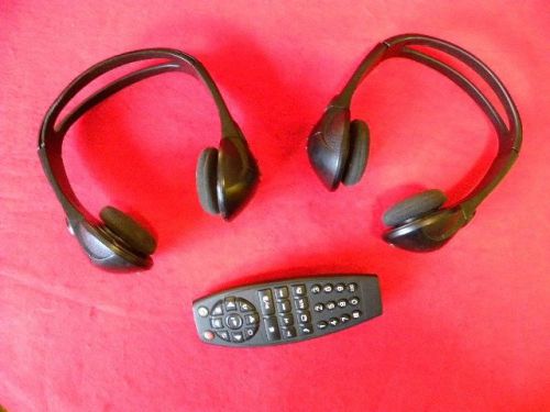 Gm rear entertainment 2 **wireless** headphones &amp; 1 tv dvd remote controls