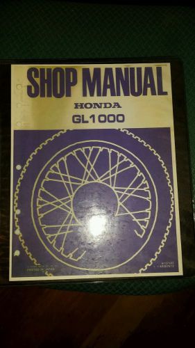 Vintage original reprint 1975 honda goldwing  gl1000 shop manual