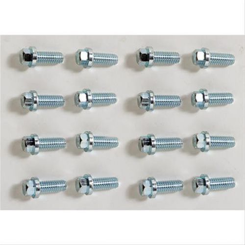 Hedman  09008 header bolts  header 8mm-1.25x30mm long zinc plated hex 16 pc.