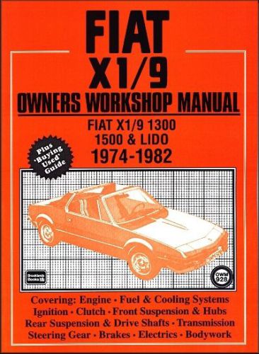 Fiat x1/9 owners workshop manual: x1/9 1300, 1500, lido, 1974-1982