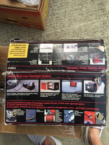 Craftsman emergency auto air inflator/compressor with flashlight - make offer