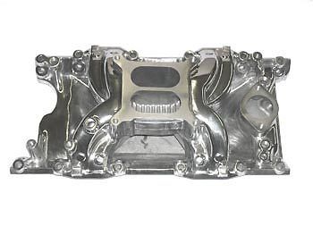 55025 mopar chrysler 318 340 360 crosswind air gap intake manifold  polished