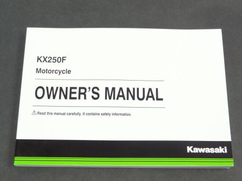 New 2015 15 kawasaki kx250f 250f kx250 owners service maintenance manual book