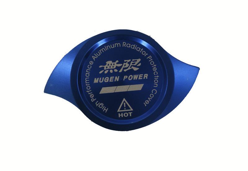 Universal mugen billet cnc machined radiator cap cover blue for honda acura tl