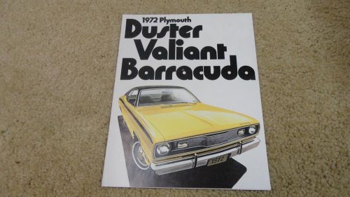 1972 plymouth duster valiant barracuda sales brochure booklet automobile