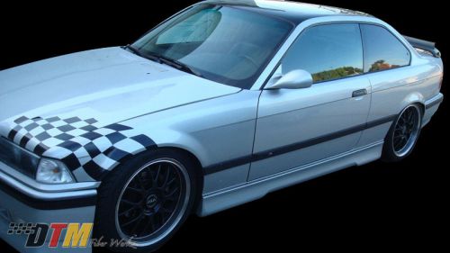 Bmw e36 &#039;92-98 hm style side skirts body kit fiberglass