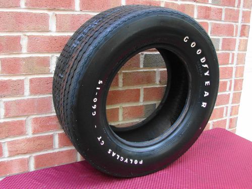 G60-15 nos goodyear polyglas tire mopar plymouth dodge  ford gm gto 442 buick gs