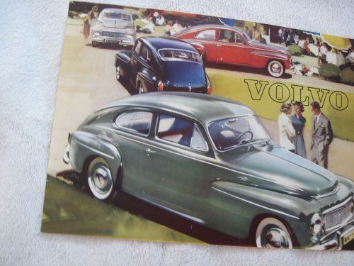 Volvo pv 544 original 2 single sales sheets 1958, 1959 useful specs