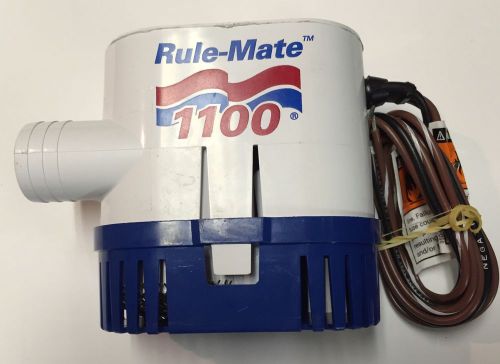 Rule-mate automated 1100 gallon/hr bilge pump 12 vdc rm1100a