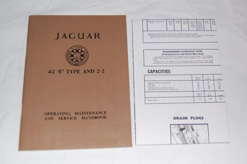 1965 1966 1967 jaguar xke owners manual 4.2 xk e type operating handbook guide