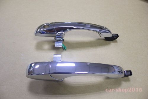 2 pcs outside door handle front lh , rh chrome for chrysler 300 c 05-10