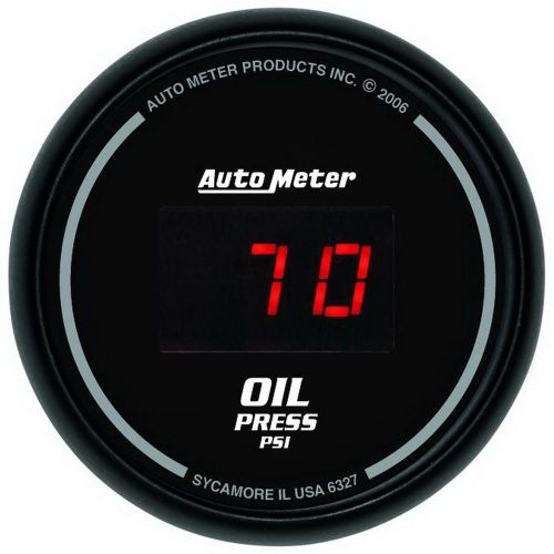 Auto meter 6327 sport-comp; digital oil pressure gauge