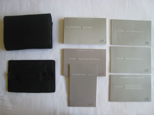 2010 infiniti fx fx35 fx50 owner&#039;s owners manual set w/cases &amp; nav (nq)