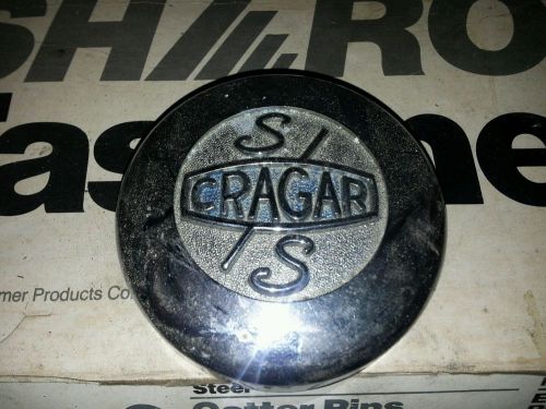 Cragar s/s center cap metal chrome emblem
