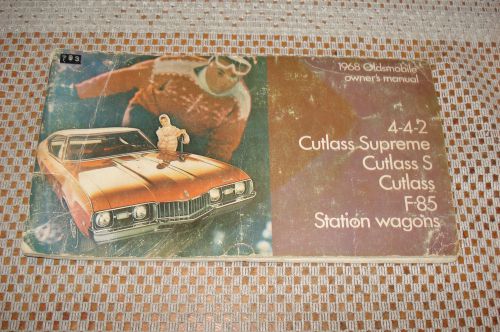 1968 oldsmobile owners manual original cutlass 442 glove box book rare