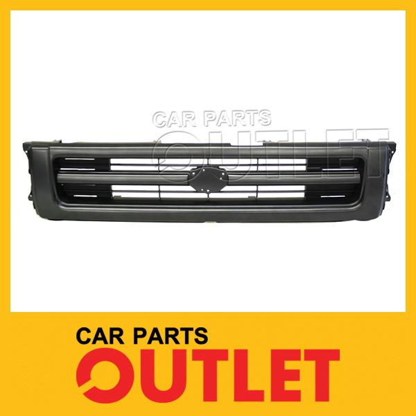 92-95 toyota mini pickup truck 4wd dark argent gray grille center panel base/dlx