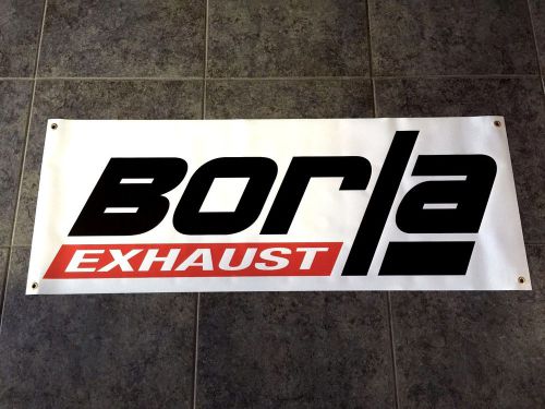 Borla exhaust banner poster sign motorsports performance racing garage shop wall