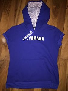 Yamaha racing hoodie women&#039;s size large blue