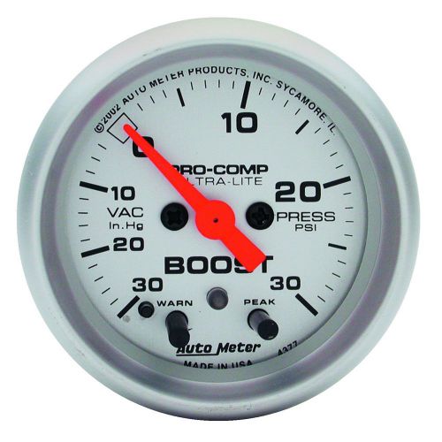Auto meter 4376 ultra-lite; electric boost/vacuum gauge